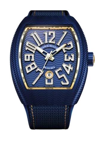 Franck Muller Vanguard Blue Sea Replica watch V 45 SCDT BL EG